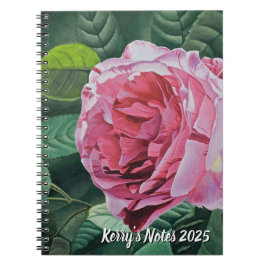 Cuaderno Pico rosa floral