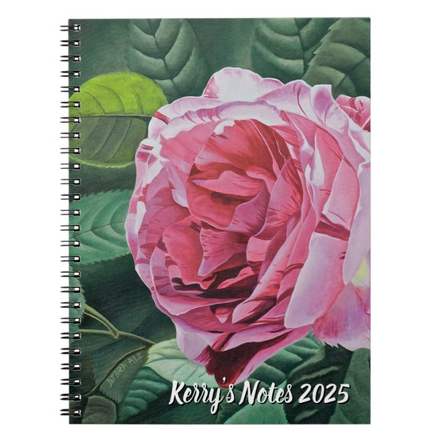 Cuaderno Pico rosa floral (Frente)