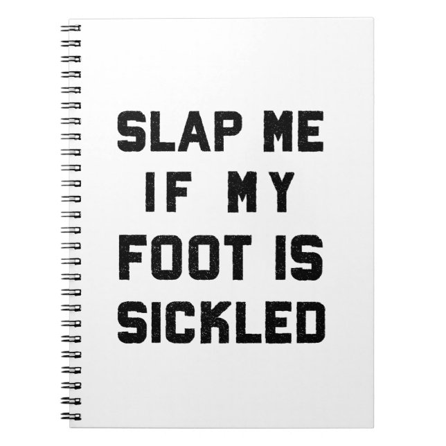 Cuaderno Pie divertido de Sickled del estudiante de la (Frente)