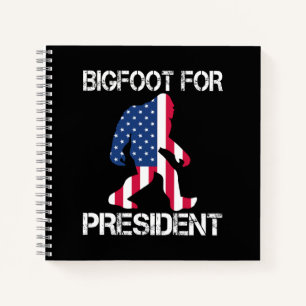Cuaderno Pie Grande Para El Presidente Funny Bigfoot