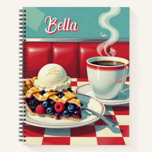 Cuaderno Pie mixta de Berry, helado y café personalizado
