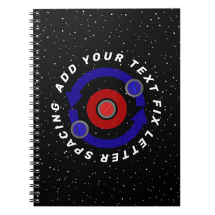 Cuaderno Piedra de curling rodando como la órbita de la Tie