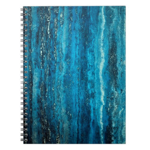 Cuaderno Piedra de mármol azul