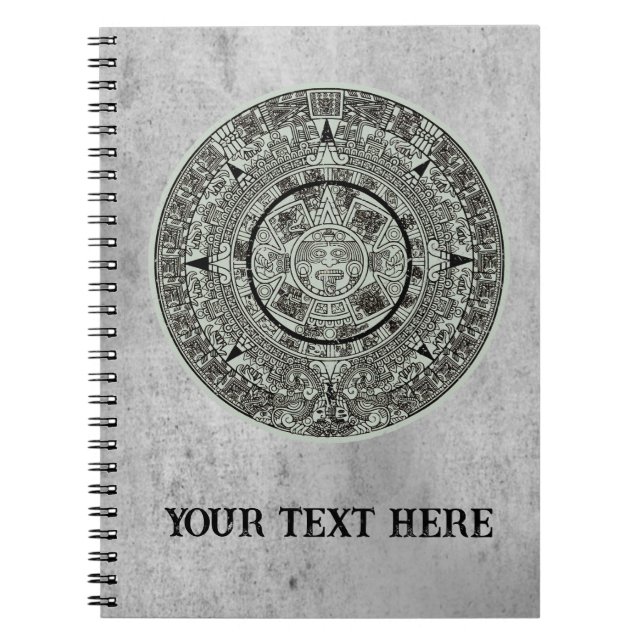 Cuaderno Piedra del Sol Azteca Mexicana Calendario Maya 1 (Frente)