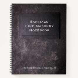 Cuaderno Piedra y pizarra personalizadas