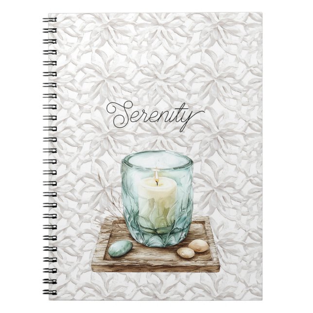 Cuaderno Piedras de Vela de Playa Serenity (Frente)