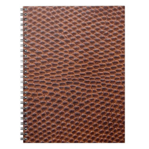 Cuaderno Piel de cocodrilo: Textura de cuero marrón