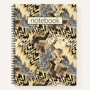 Cuaderno piel de leopardo, serpientes