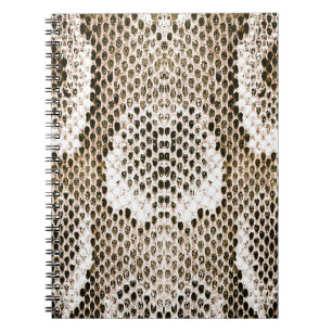 Cuaderno piel de pitón, patrón de serpiente, patrón de piel