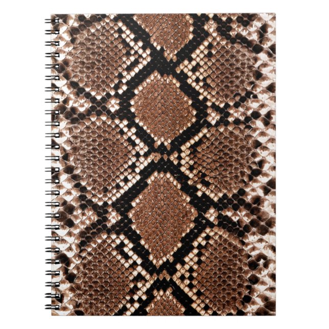 Cuaderno Piel de serpiente de cascabel de diamante occident (Frente)