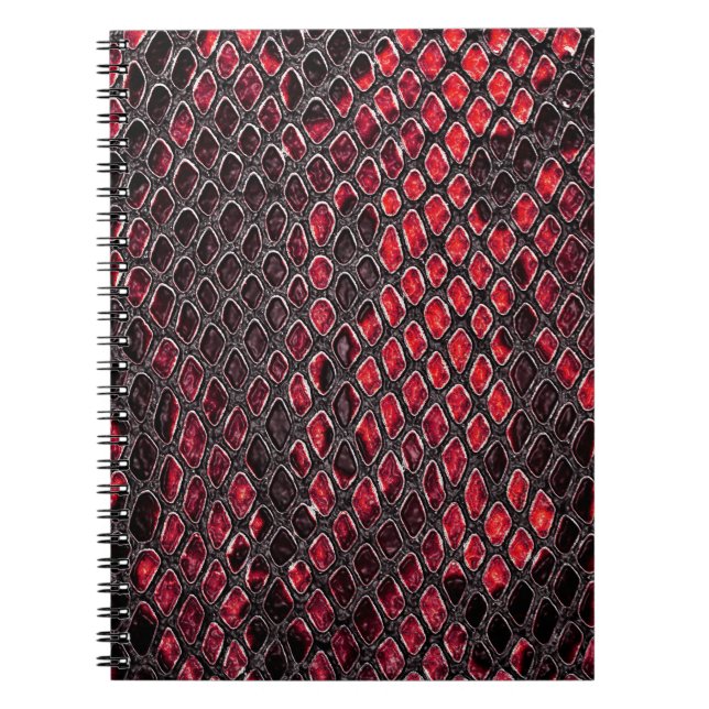 Cuaderno Piel de serpiente: fondo abstracto. (Frente)