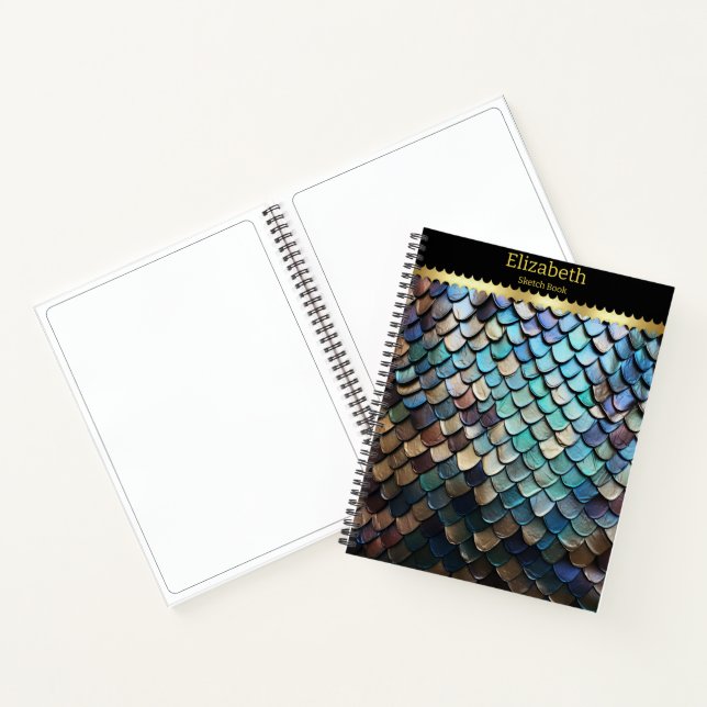 Cuaderno Piel de serpiente muestra la belleza de la natural (Interior)