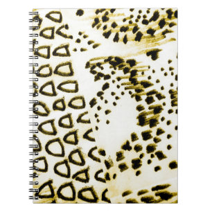 Cuaderno Piel de serpiente repetible. Estilo De Moda Amaril