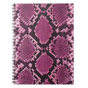 Cuaderno Piel de serpiente rosa