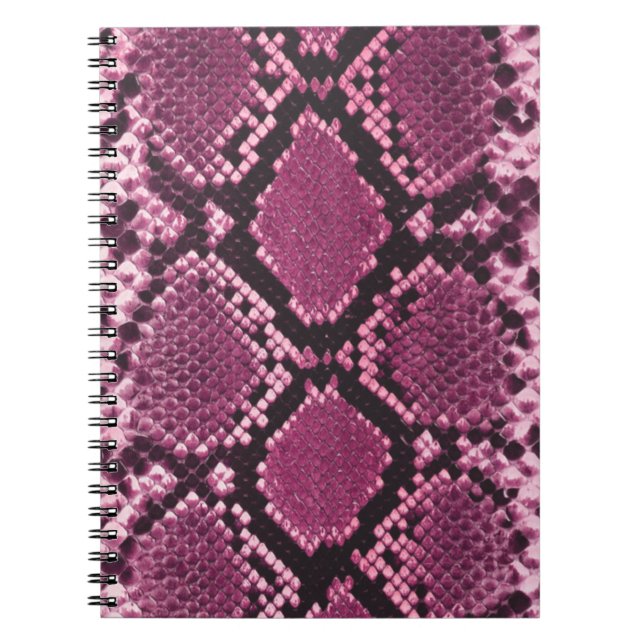Cuaderno Piel de serpiente rosa (Frente)