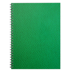 Cuaderno Piel de textura de piel verde