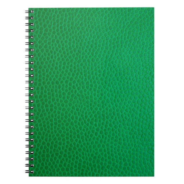 Cuaderno Piel de textura de piel verde (Frente)