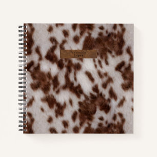Cuaderno Piel de vaca falso y papel de cuero