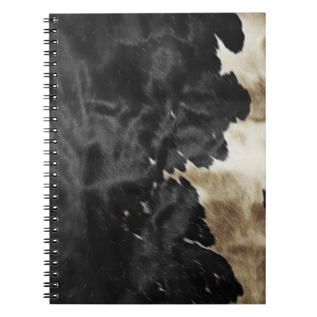 Cuaderno Piel de vaca Oeste de Oro Negro (Frente)