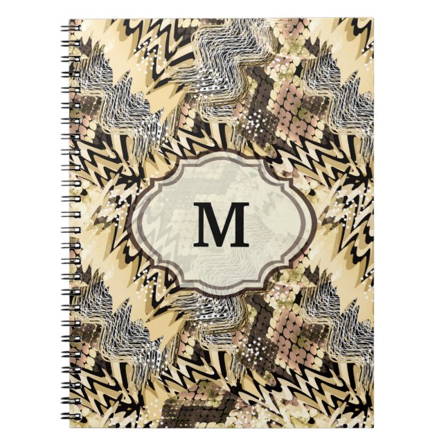 Cuaderno Piel jaguar, serpientes (Frente)