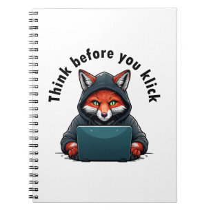 Cuaderno Piensa antes de hacer clic - Seguridad Cibernética