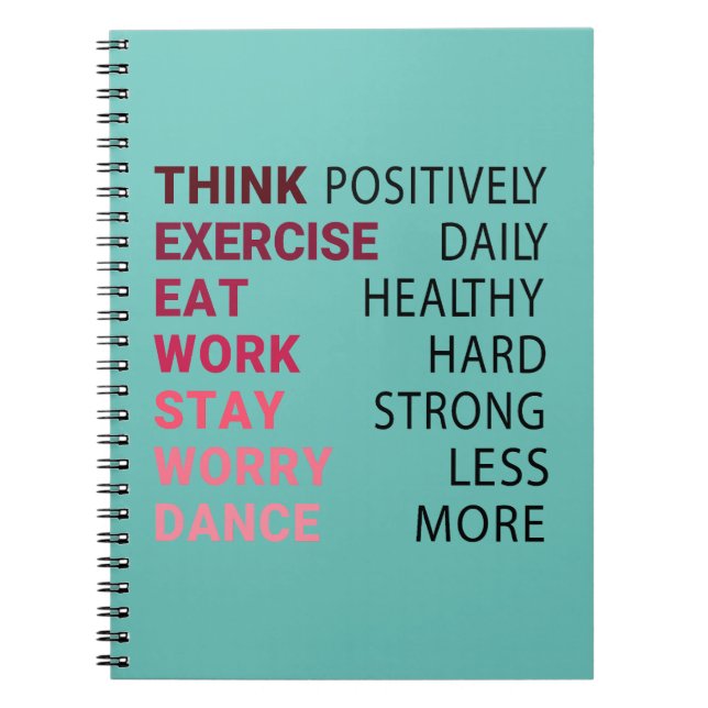 Cuaderno Piensa positivamente (Frente)