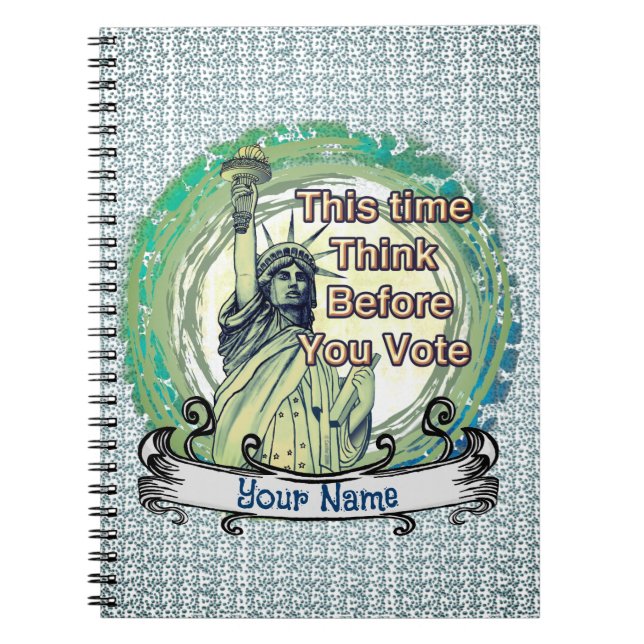 Cuaderno Piensa Vota Libertad  (Frente)