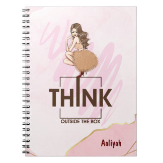 Cuaderno Piense fuera de la caja de la señora jefa