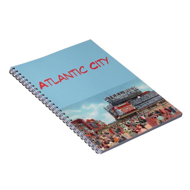 Cuaderno Pier de acero - portátil de la ciudad atlántica (Lado Derecho)