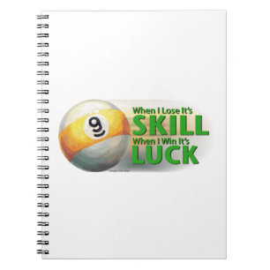 Cuaderno Pierde Habilidad Gana Suerte 9 Bolas