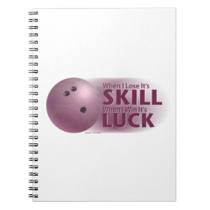 Cuaderno Pierde Habilidad Gana Suerte Bolos Rosa