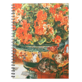 Cuaderno Pierre-Auguste Renoir Geraniums And Cats