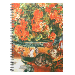Cuaderno Pierre-Auguste Renoir Geraniums And Cats