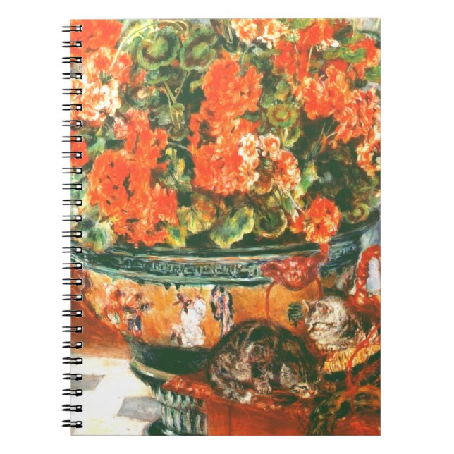 Cuaderno Pierre-Auguste Renoir Geraniums And Cats (Frente)