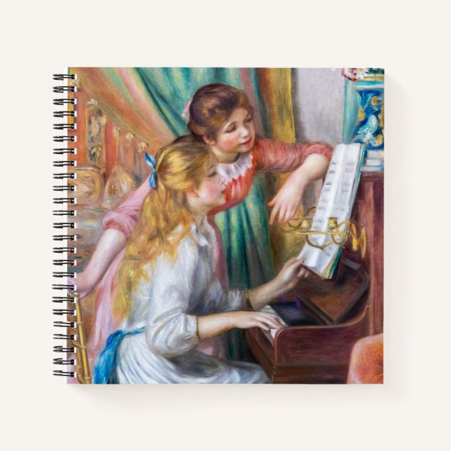 Cuaderno Pierre Auguste Renoir - Jóvenes muchachas en el pi (Anverso)
