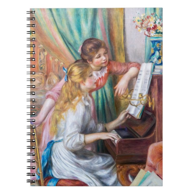 Cuaderno Pierre Auguste Renoir - Jóvenes Niñas en el Piano (Frente)