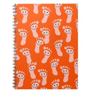 Cuaderno Pies felices de papel pintado