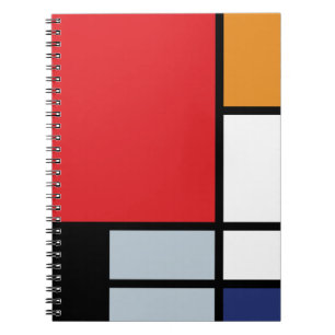 Cuaderno Piet Mondrian - Composición con gran plano rojo