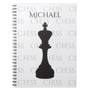 Cuaderno Pieza clásica de ajedrez personalizada