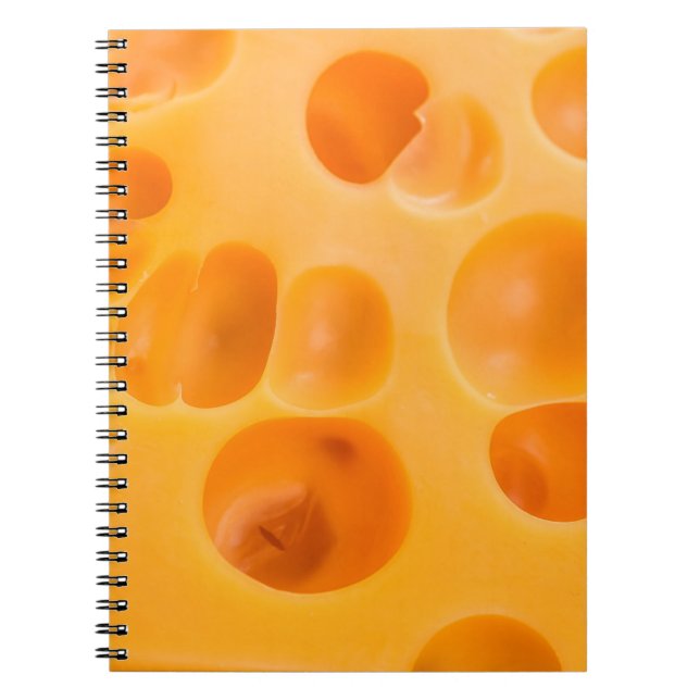 Cuaderno Pieza de queso aislada. (Frente)