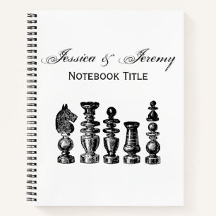 Cuaderno Piezas de Ajedrez Arte Antiguo