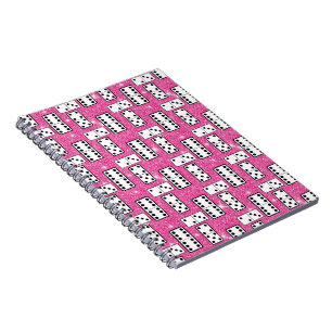 Cuaderno Piezas de Dominó Juego de Mesa de Dominó Brillo Ro