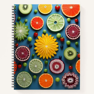 Cuaderno Piezas de fruta coloridas