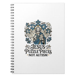 Cuaderno Piezas del rompecabezas de Jesús, no autismo Pieza