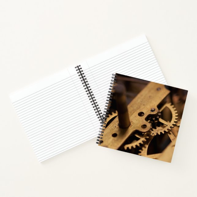 Cuaderno Piezas internas de reloj antiguo (Interior)