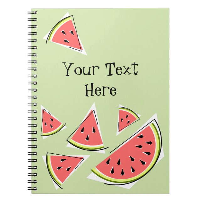 Cuaderno Piezas verdes de la sandía Textos (Frente)