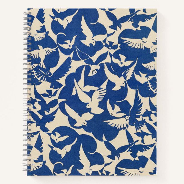 Cuaderno Pigeons in white and blue Rijksmuseum Amsterdam (Anverso)