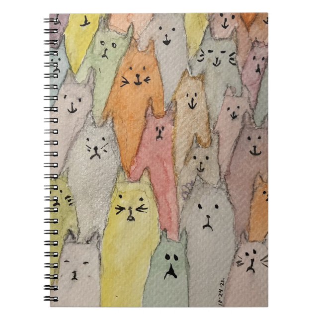Cuaderno Pila de gatos (Frente)