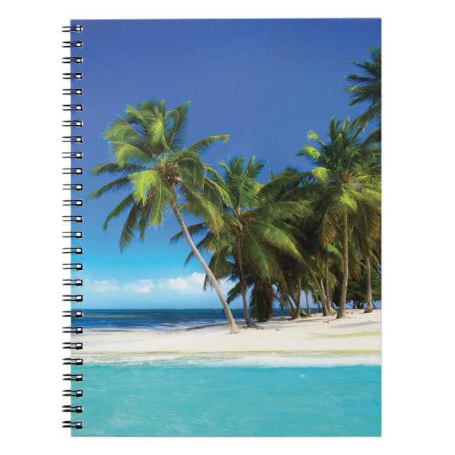 Cuaderno Pilar de tiro de playa exótica (Frente)