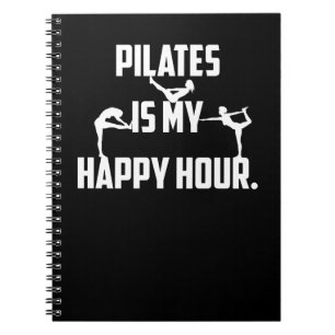 Cuaderno Pilates es mi hora feliz